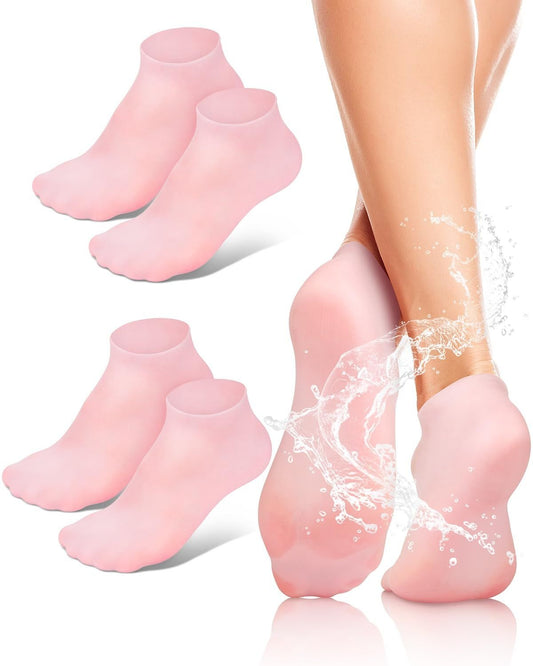 1 Pair Silicone Moisturizing Gel Heel Socks