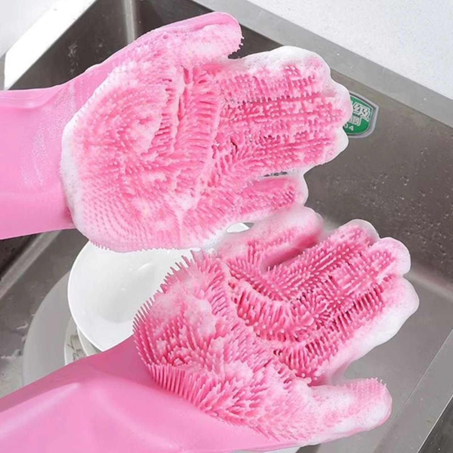 1 Pair Magic Dish washing Gloves
