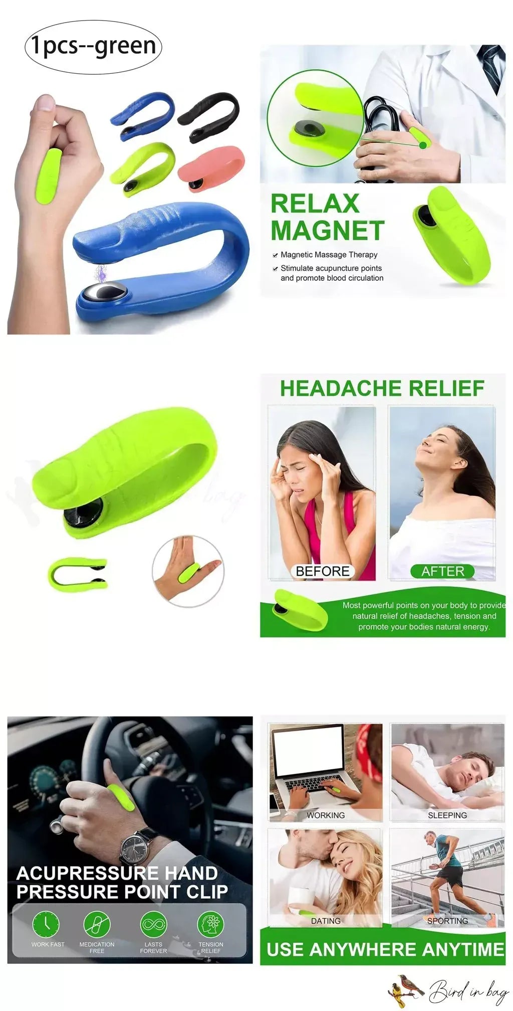 Original Sugar Control Clips Target LI4 Acupressure Point